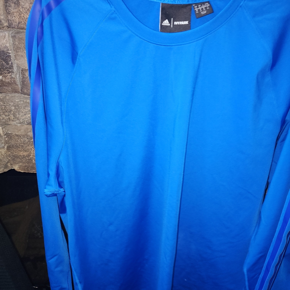 Adidas Blue Tracksuit with Blue Stripes - Picture 2 of 5